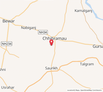 Map of Randhirpur, Uttar Pradesh