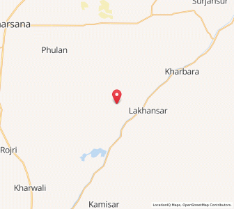 Map of Raner, Rajasthan