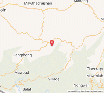 Map of Rangmaw, Meghalaya