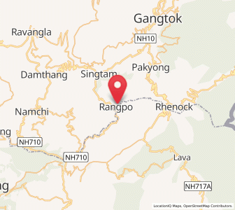 Map of Rangpo, Sikkim
