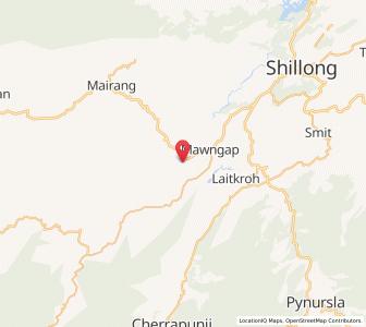 Map of Rangshken, Meghalaya