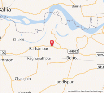 Map of Rani Sagar, Bihar