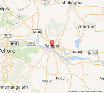 Map of Rānipet, Tamil Nadu