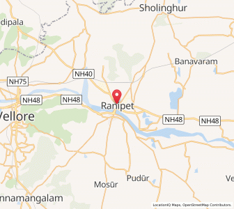 Map of Ranippettai, Tamil Nadu
