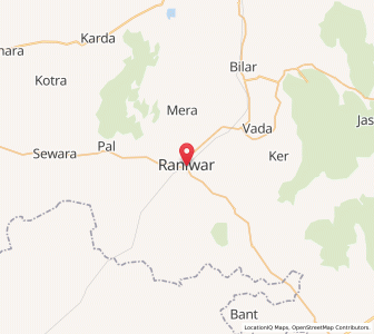 Map of Raniwara, Rajasthan