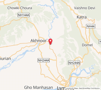 Map of Ranjan, Kashmir