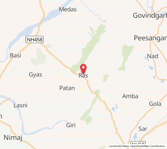 Map of Ras, Rajasthan