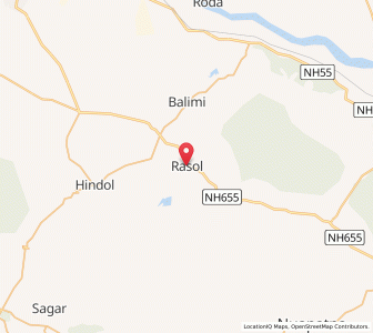Map of Rasol, Odisha