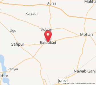 Map of Rasulabad, Uttar Pradesh