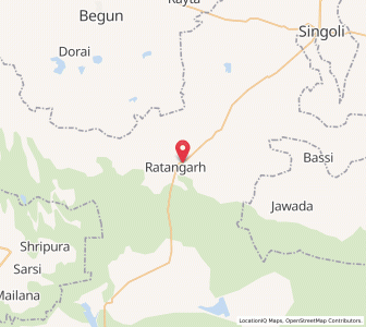 Map of Ratangarh, Madhya Pradesh