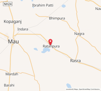 Map of Ratanpura, Uttar Pradesh
