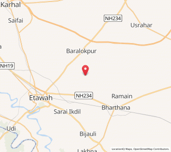 Map of Ratauli, Uttar Pradesh