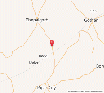 Map of Rathkuriya, Rajasthan
