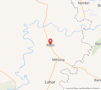 Map of Raun, Madhya Pradesh