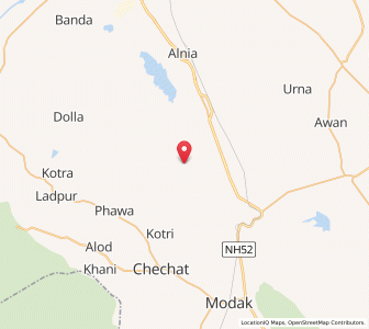 Map of Rautha, Rajasthan