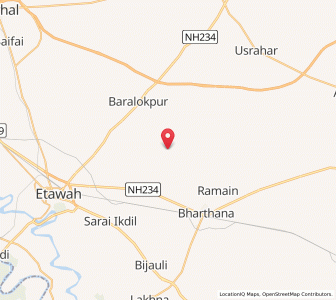 Map of Rawarohar, Uttar Pradesh