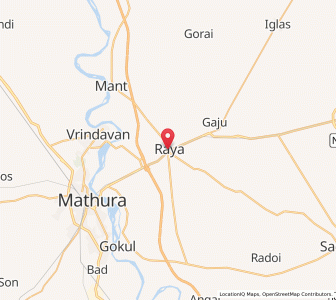 Map of Raya, Uttar Pradesh