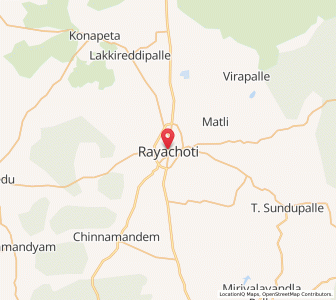 Map of Rayachoti, Andhra Pradesh