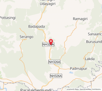 Map of Raygarh, Odisha