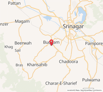 Map of Razawan, Kashmir