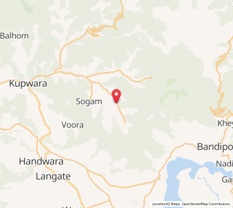 Map of Redanag, Kashmir
