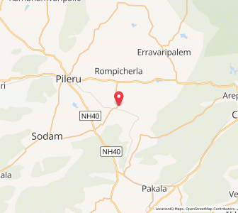 Map of Reddivaripalle, Andhra Pradesh