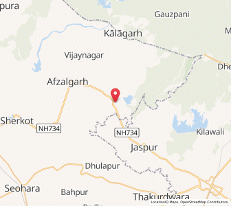 Map of Rehar, Uttar Pradesh