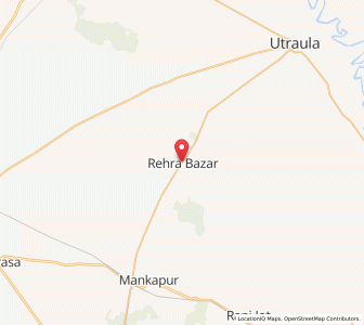 Map of Rehra Bazar, Uttar Pradesh