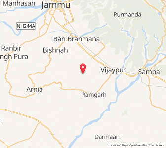 Map of Reka Lobana, Kashmir