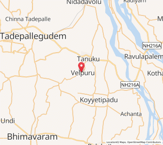 Map of Relangi, Andhra Pradesh
