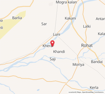Map of Rendari, Rajasthan