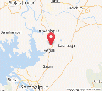 Map of Rengali, Odisha