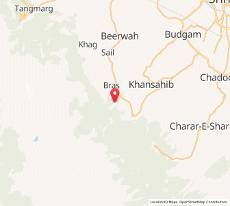 Map of Rengazabal, Kashmir