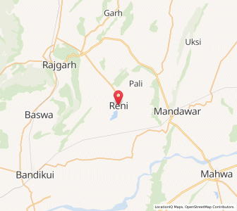 Map of Reni, Rajasthan