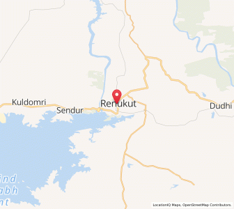 Map of Renukut, Uttar Pradesh