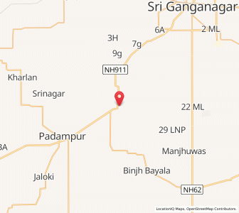 Map of Retwala, Rajasthan