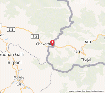Map of Rewand, Kashmir