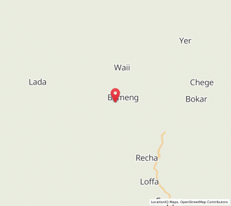 Map of Riang, Arunachal Pradesh