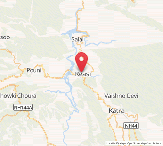 Map of Riasi, Kashmir