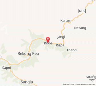 Map of Ribba, Himachal Pradesh