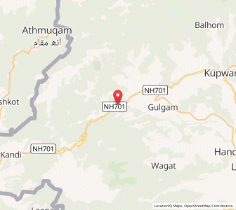 Map of Riddi, Kashmir