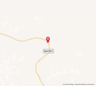 Map of Ringdom Gompa, Kashmir