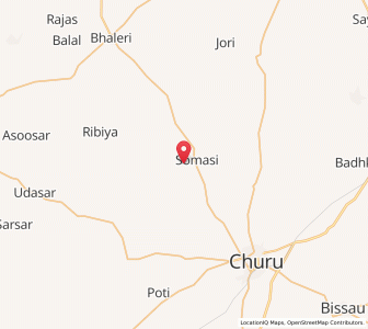 Map of Rirkhala, Rajasthan