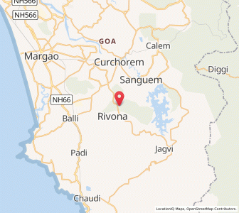 Map of Rivona, Goa