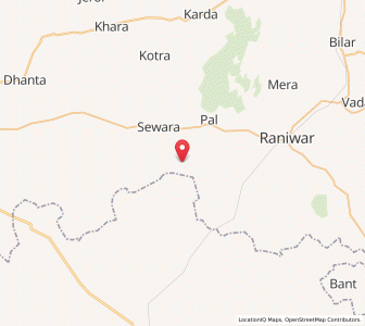 Map of Riwara, Rajasthan