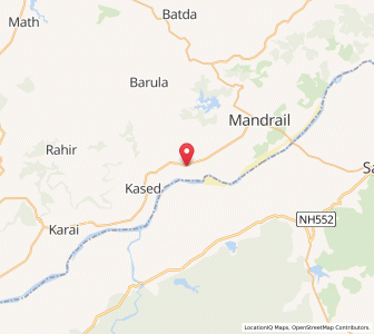 Map of Rodhain, Rajasthan