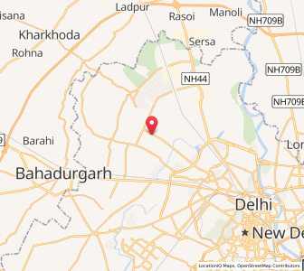 Map of Rohini, Rajasthan