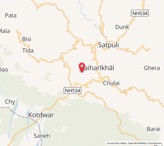 Map of Rohni, Uttarakhand