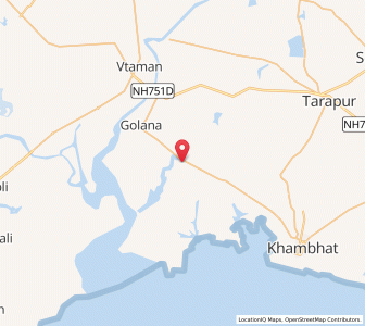 Map of Rohoni, Gujarat