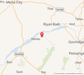 Map of Roisa, Rajasthan